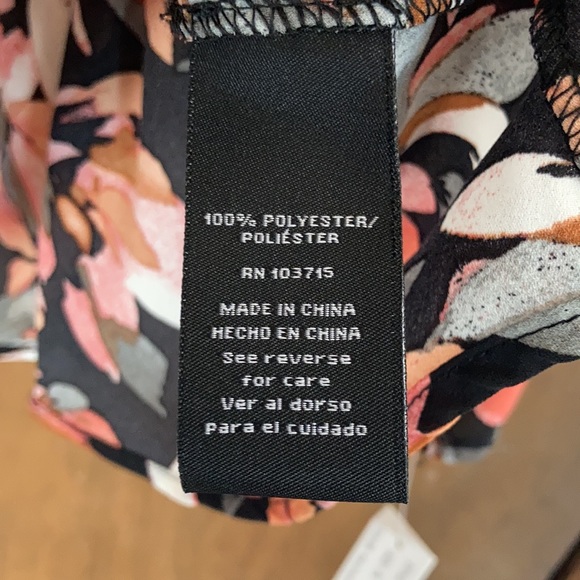 Zac & Rachel rouched sleeve floral top size PL - Picture 17 of 17